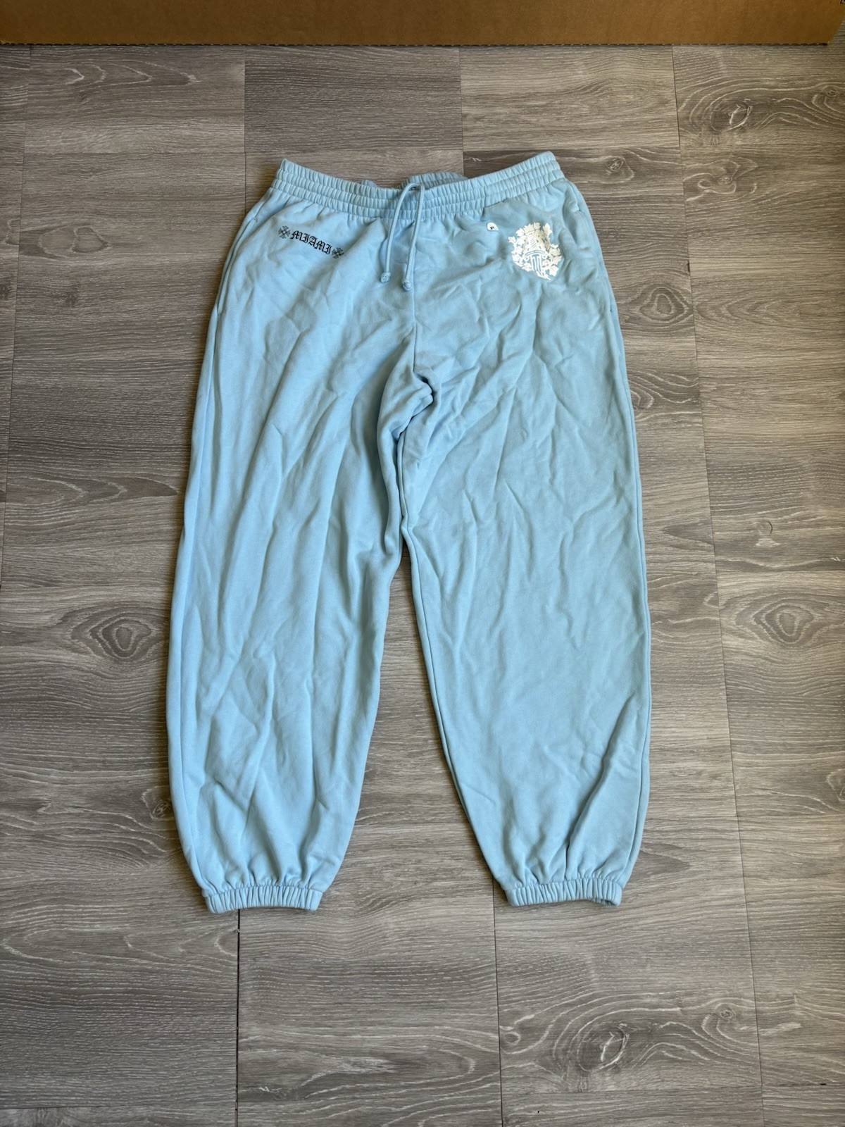 Chrome Hearts Blue Miami Vine Dagger Sweatpants Size X-Large