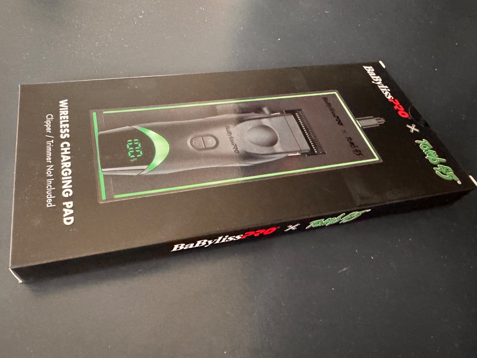 BaBylissPRO x Tomb45 Wireless Charging Pad Cordless Black/Green New in box