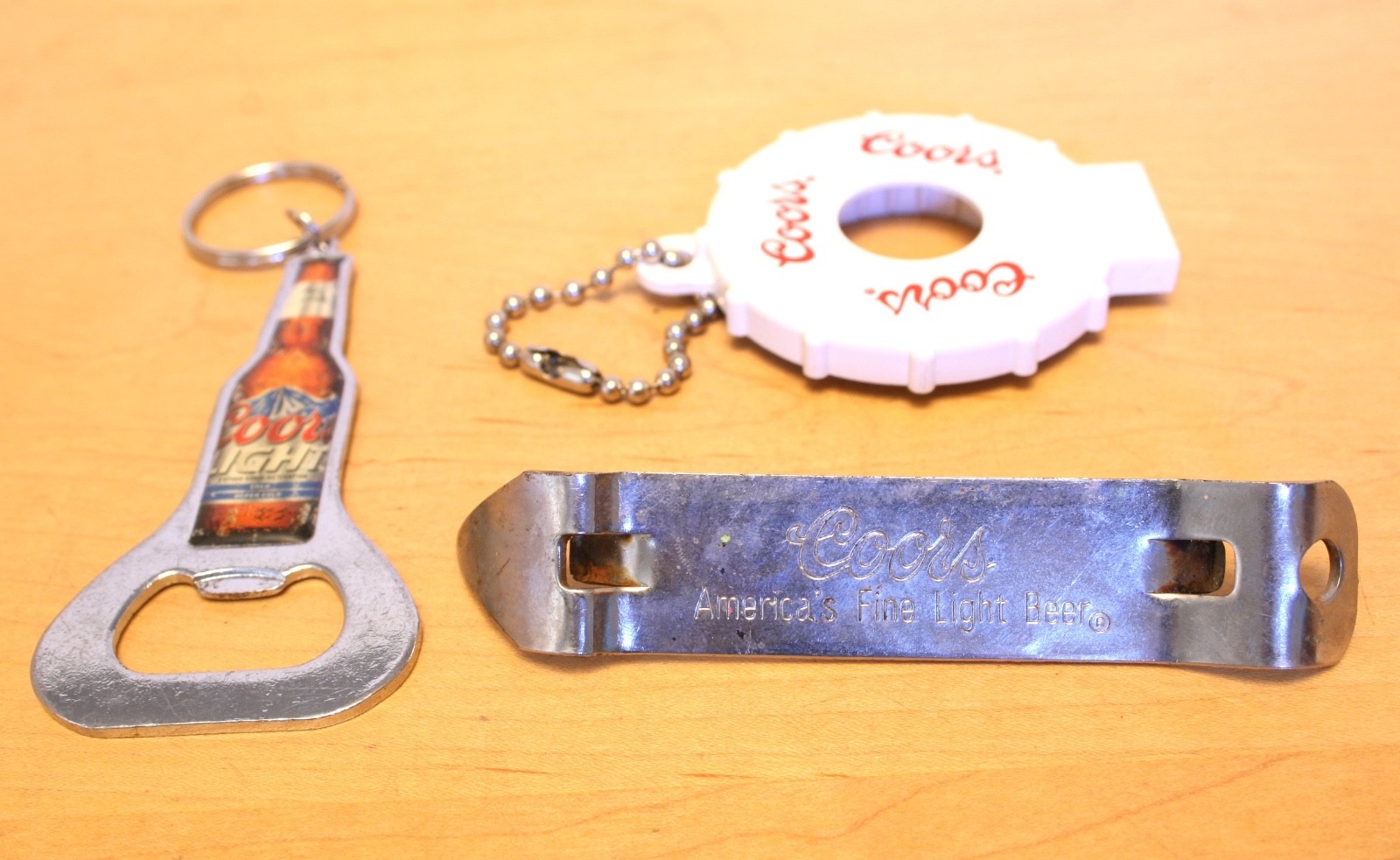 Lot Of 3 Vintage Coors Promotional Bottle Openers In Good Working Condition Lot Of 3 Vintage Coors Promotional Bottle Openers In Good Working Condition