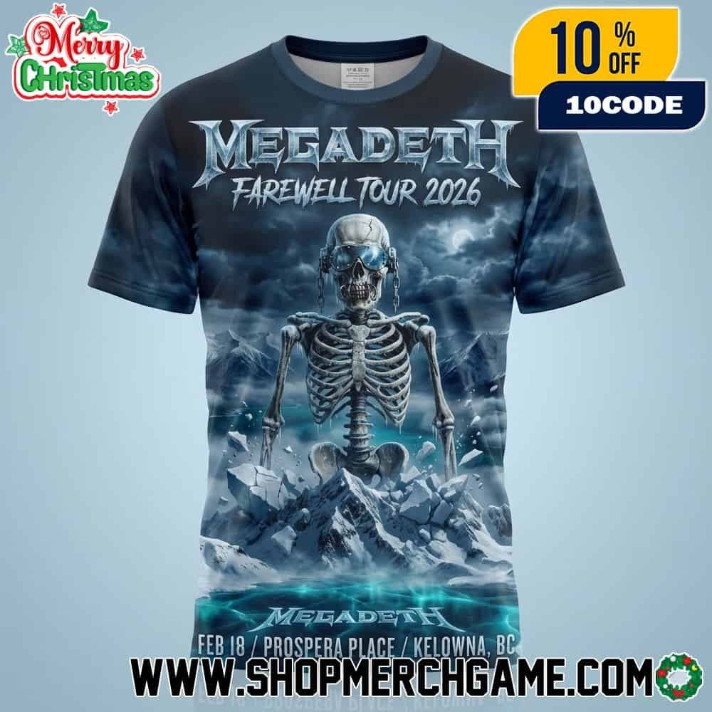 Megadeth Farewell Tour 2026 Kelowna BC Feb 18 Prospera Place D2149