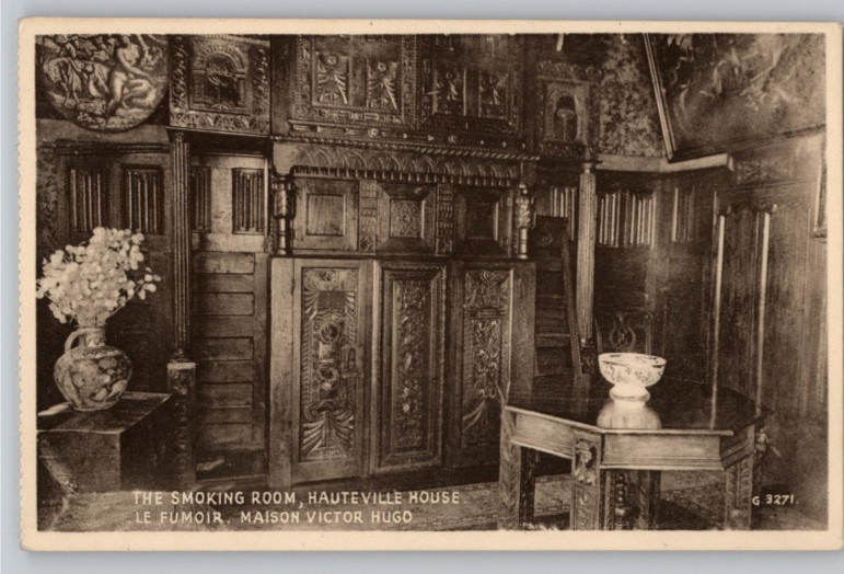 Smoking Room, Hauteville House, Le Fumoir, Vaison Victor Hugo Postcard