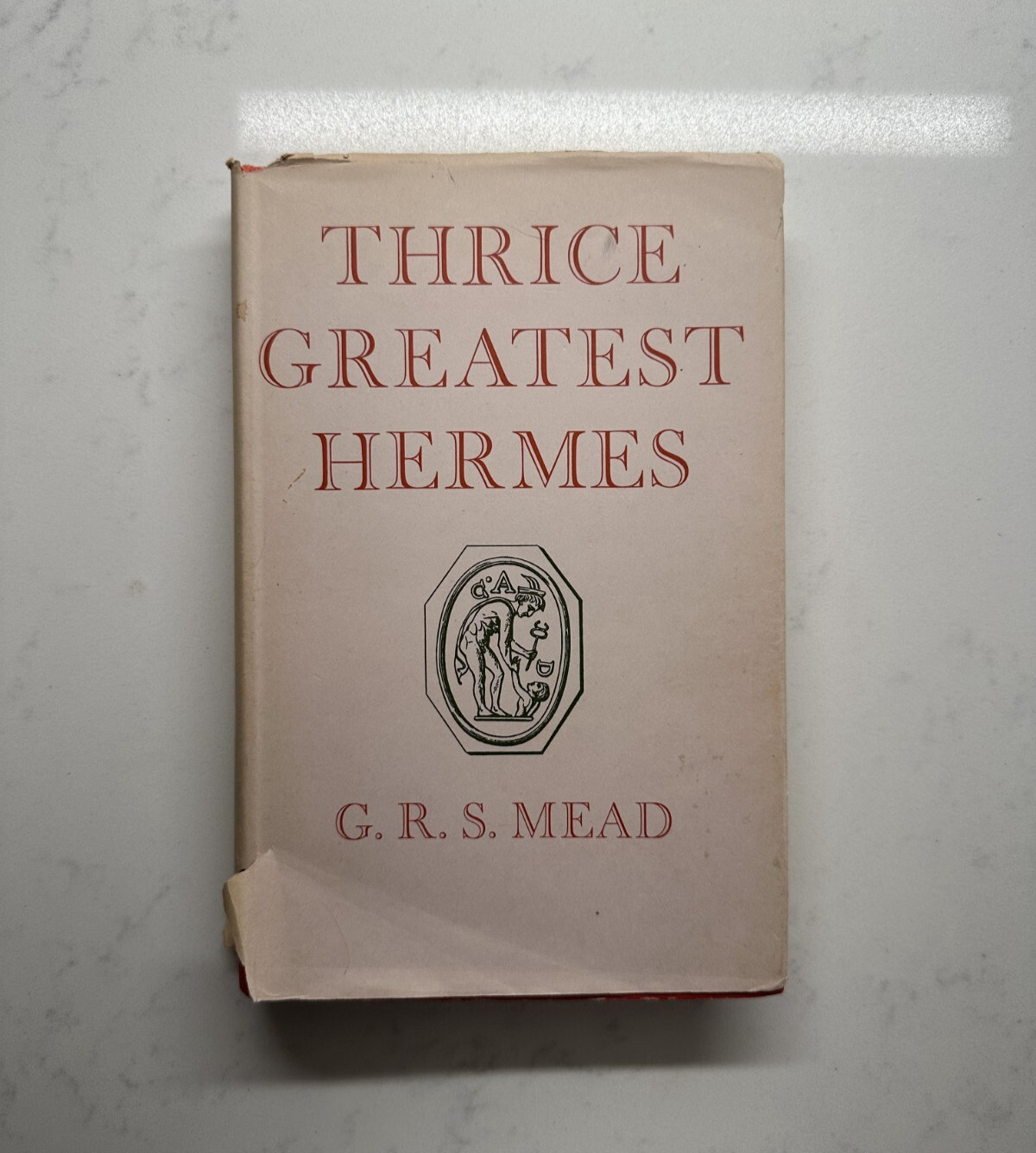 Thrice Greatest Hermes Volume 1 Prolegomena - G. R. S. Mead - Hardcover 1964