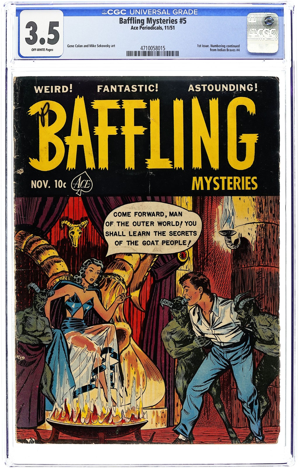 Baffling Mysteries #5 CGC 3.5 1951 4710058015