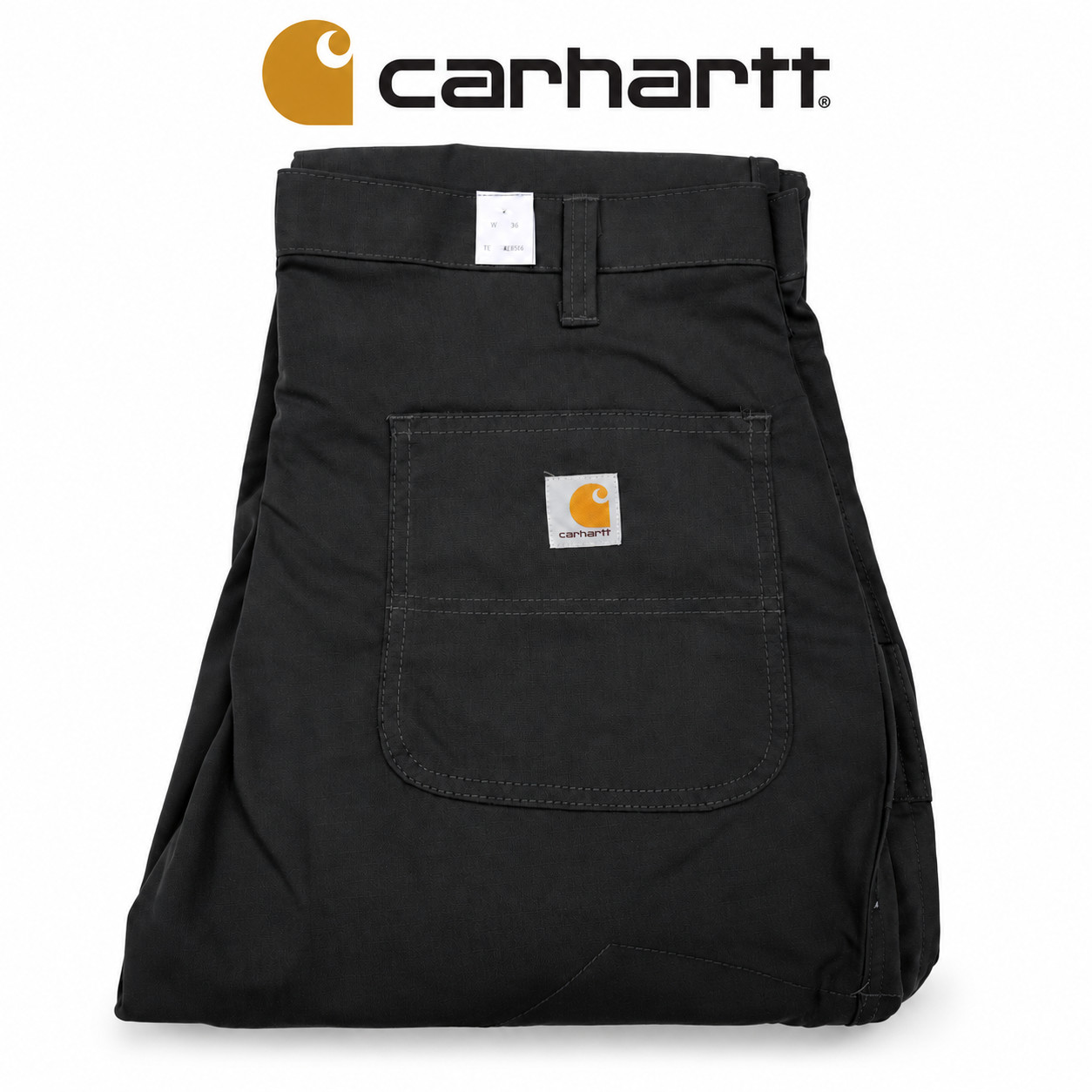 Carhartt Men\'s Relaxed Straight Tact Work Pant, Charcoal
