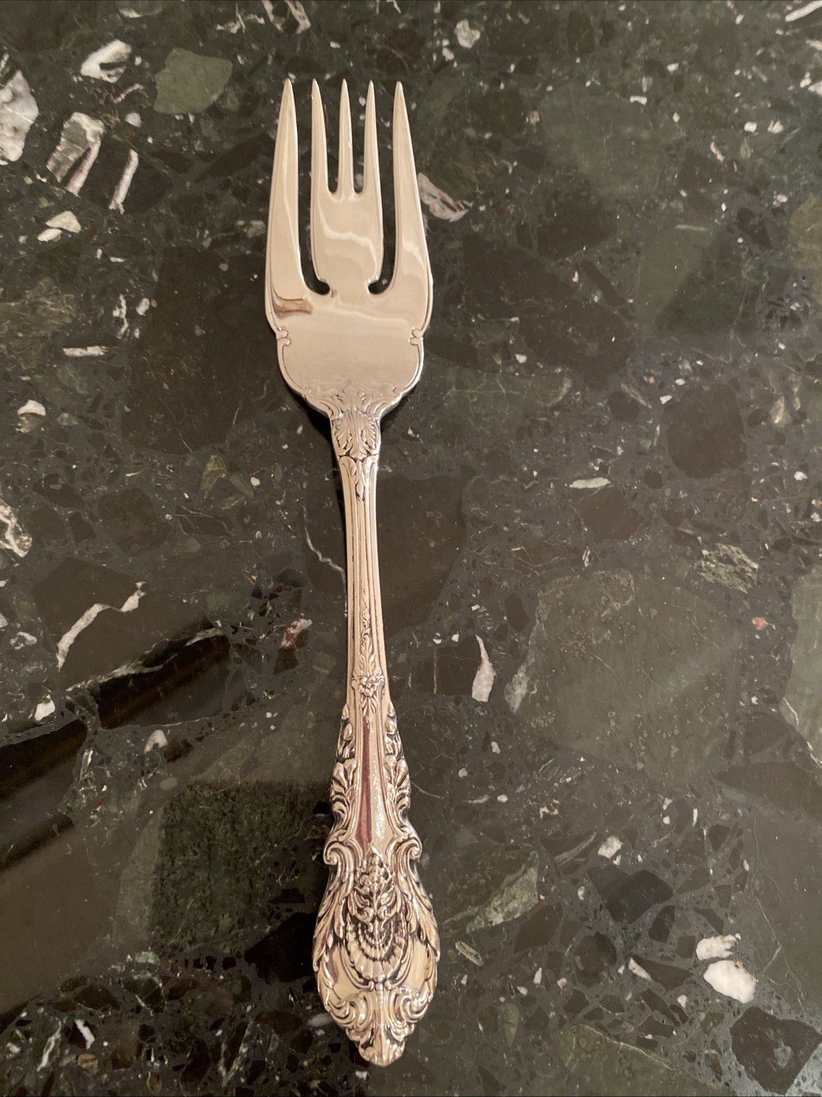 ONE WALLACE SIR CHRISTOPHER STERLING SILVER COLD MEAT FORK FLATWARE 2AVAILAB