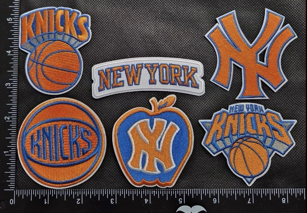 LOTBOF 6 NEW YORK KNICKS IRON ON PATCHES LOTBOF 6 NEW YORK KNICKS IRON ON PATCHES