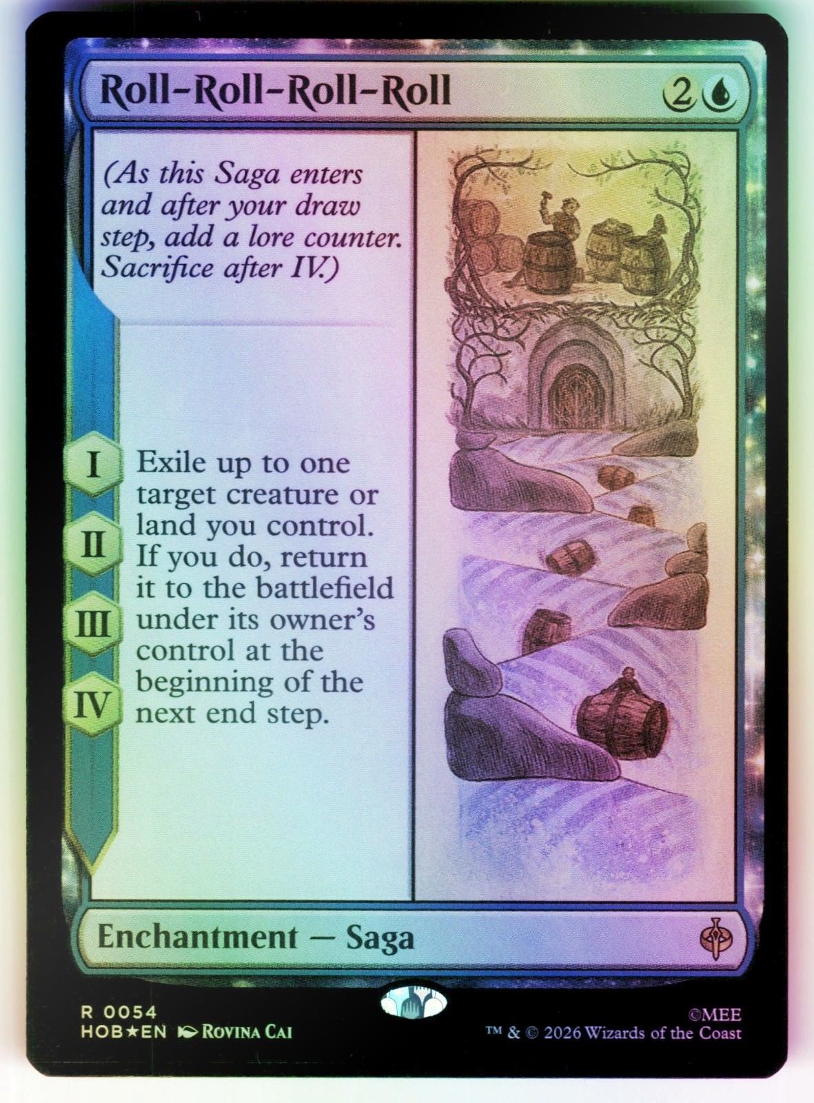 Roll-Roll-Roll-Roll (FOIL) 54 Rare The Hobbit Magic: The Gathering Near Mint Roll-Roll-Roll-Roll (FOIL) 54 Rare The Hobbit Magic: The Gathering Near Mint