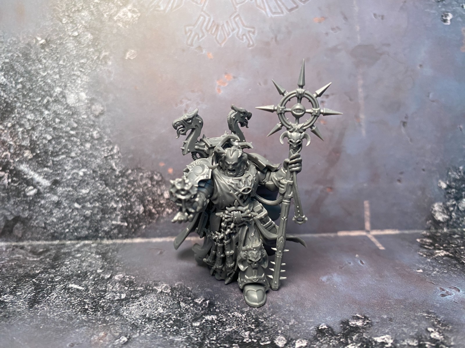 Warhammer 40k OOP Chaos Space Marines Sorcerer - Assembled