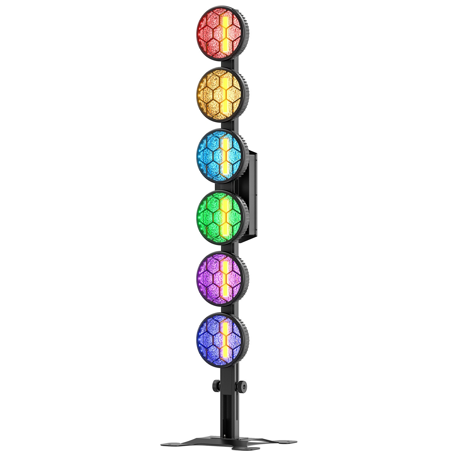 UKING 6 LED 350W COB Retro Lights Strip Par Stage Light Show Performance Surface