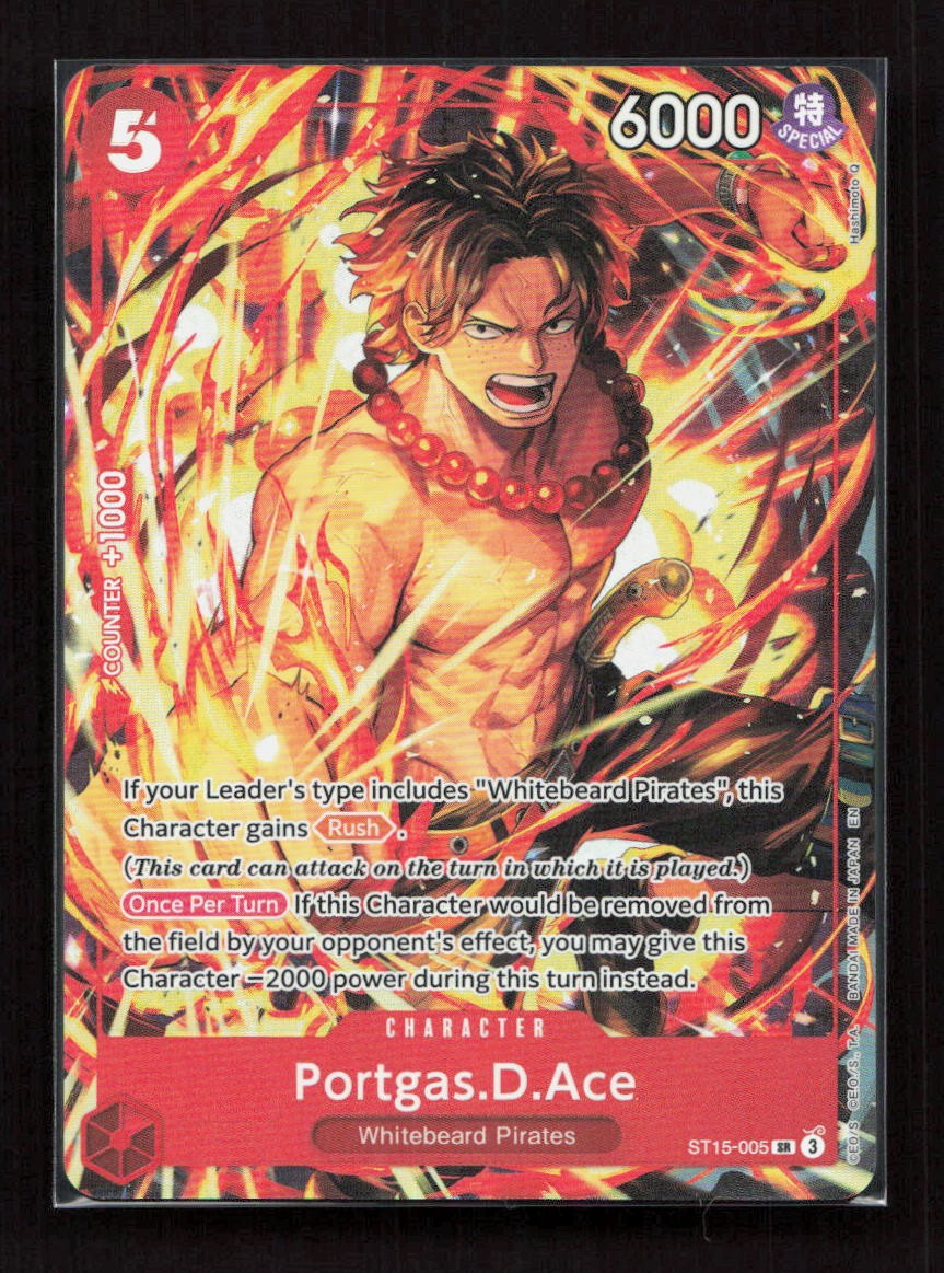 Portgas.D.Ace (Illustration Box Vol.5) Foil ST15-005 One Piece Promotion Cards S