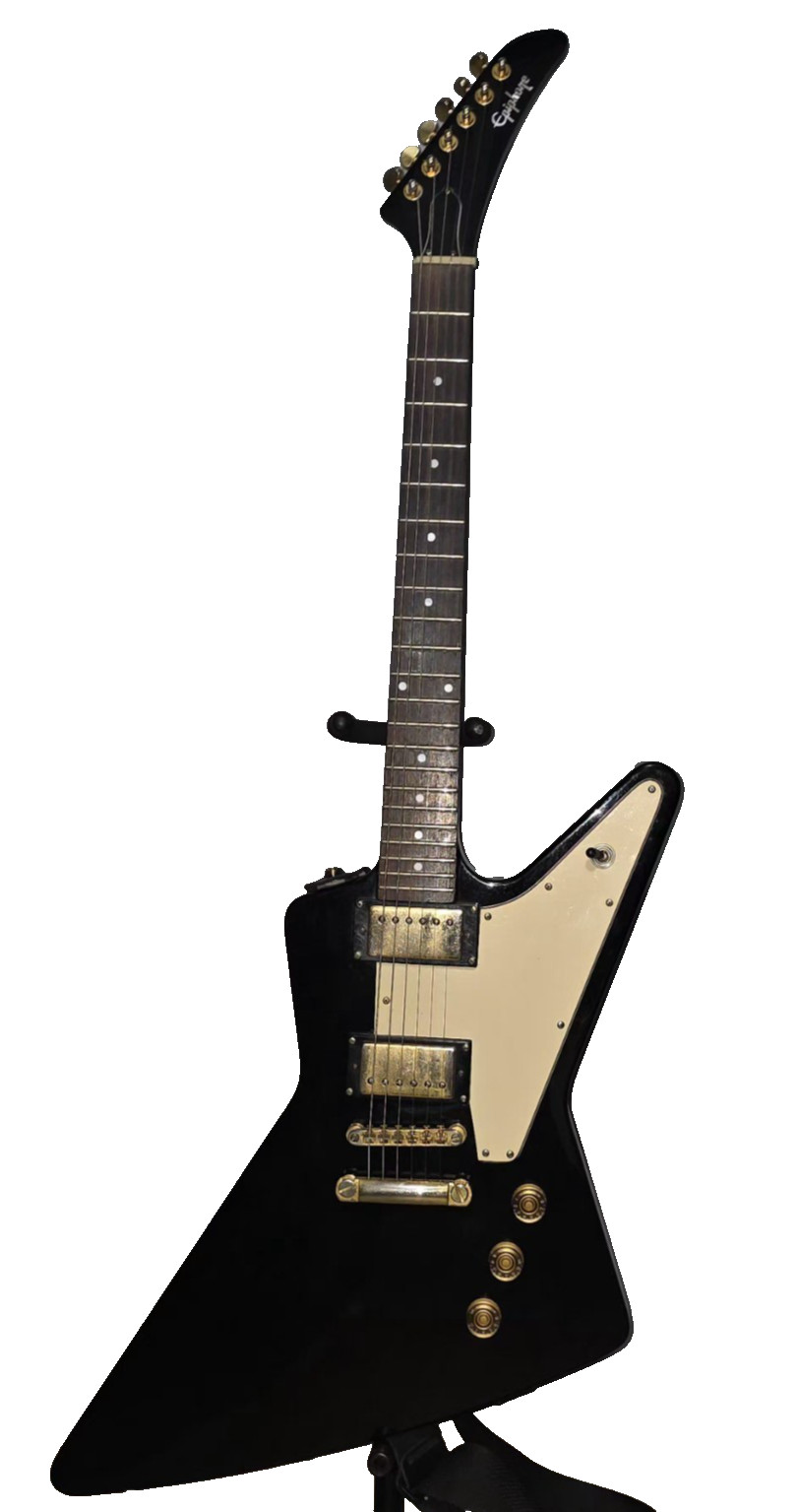 2007 Epiphone 1958 Korina Explorer - Ebony / Gold Hardware 2007 Epiphone 1958 Korina Explorer - Ebony / Gold Hardware