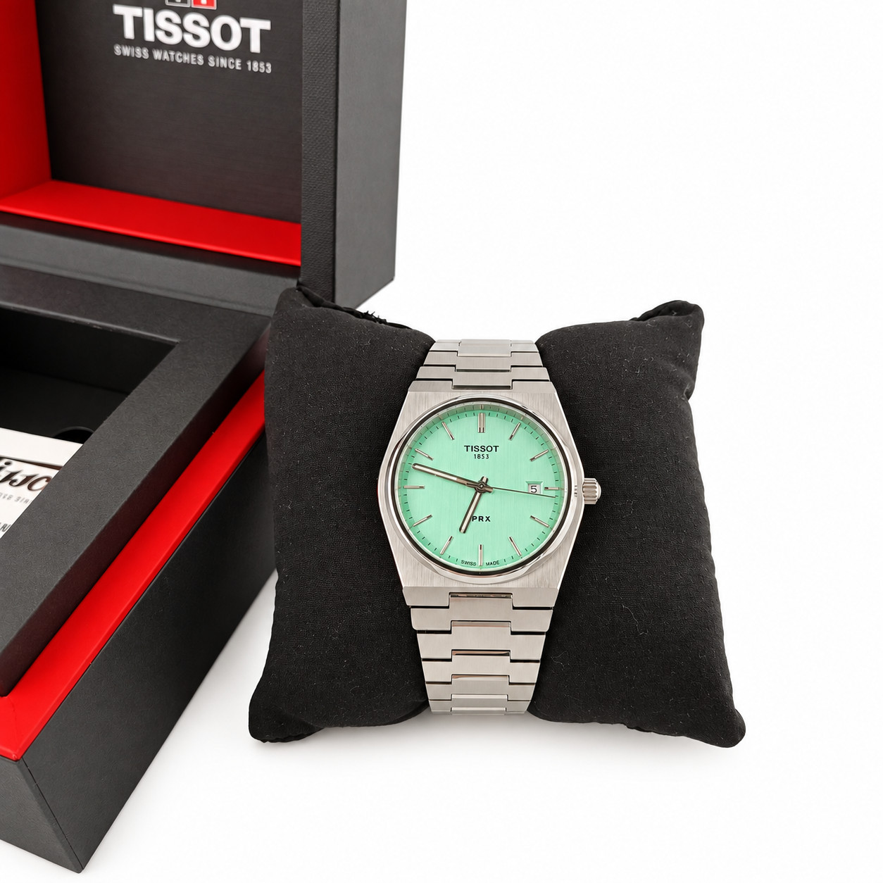 Tissot PRX 40mm Swiss Quartz Watch T137.410.11.091.01 Stainless Steel Green Dial