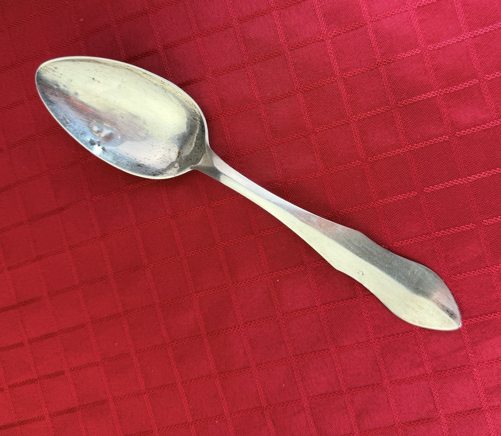 Antique George III Sterling Serving Spoon William Turton London 8”