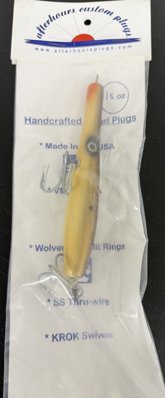 Afterhours Custom Plugs 1 1/2oz  fishing striper lure BRAND NEW IN PACKAGE