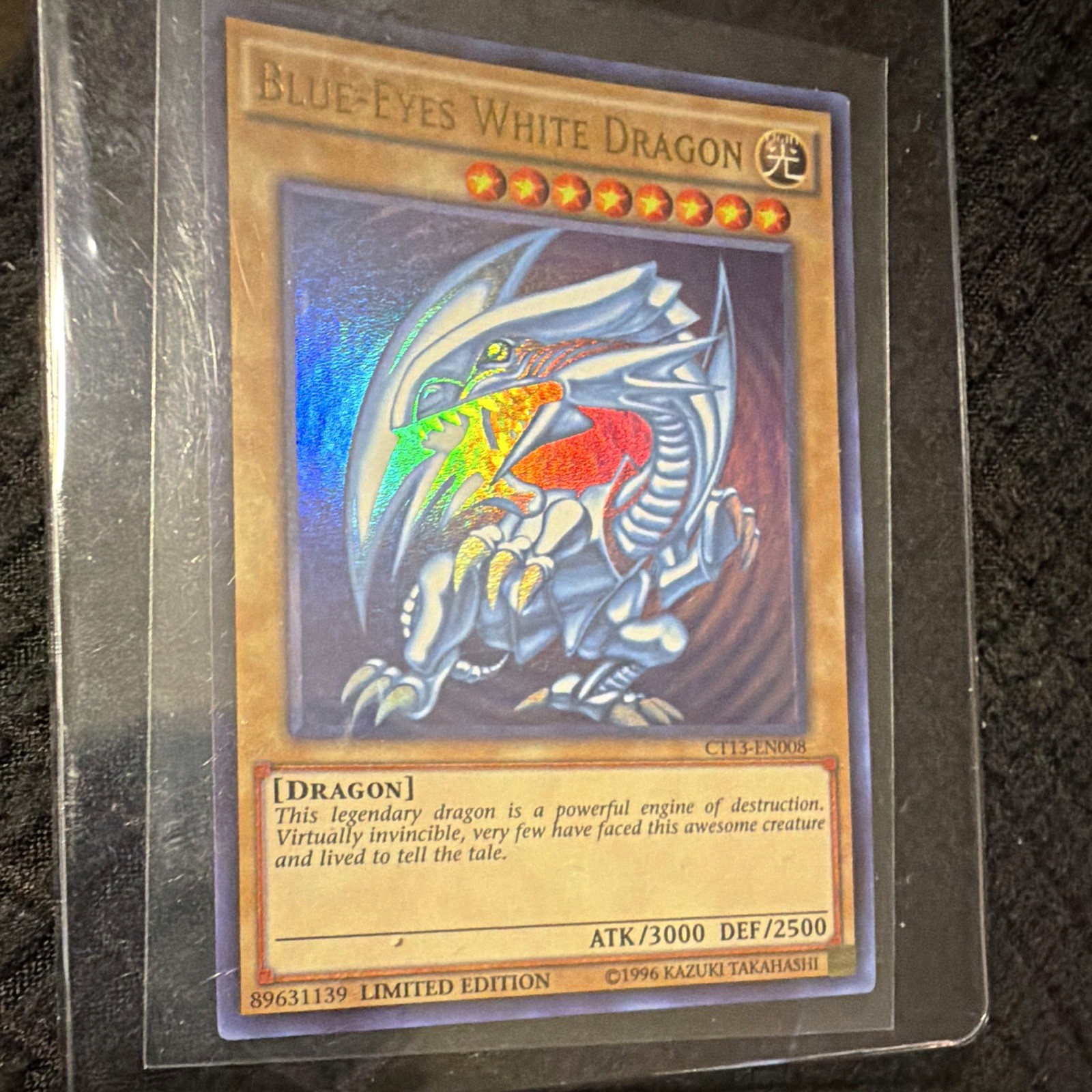 Yu-Gi-Oh Konami Blue-Eyes White Dragon Secret Rare Holo Limited CT13-EN008 EN Yu-Gi-Oh Konami Blue-Eyes White Dragon Secret Rare Holo Limited CT13-EN008 EN