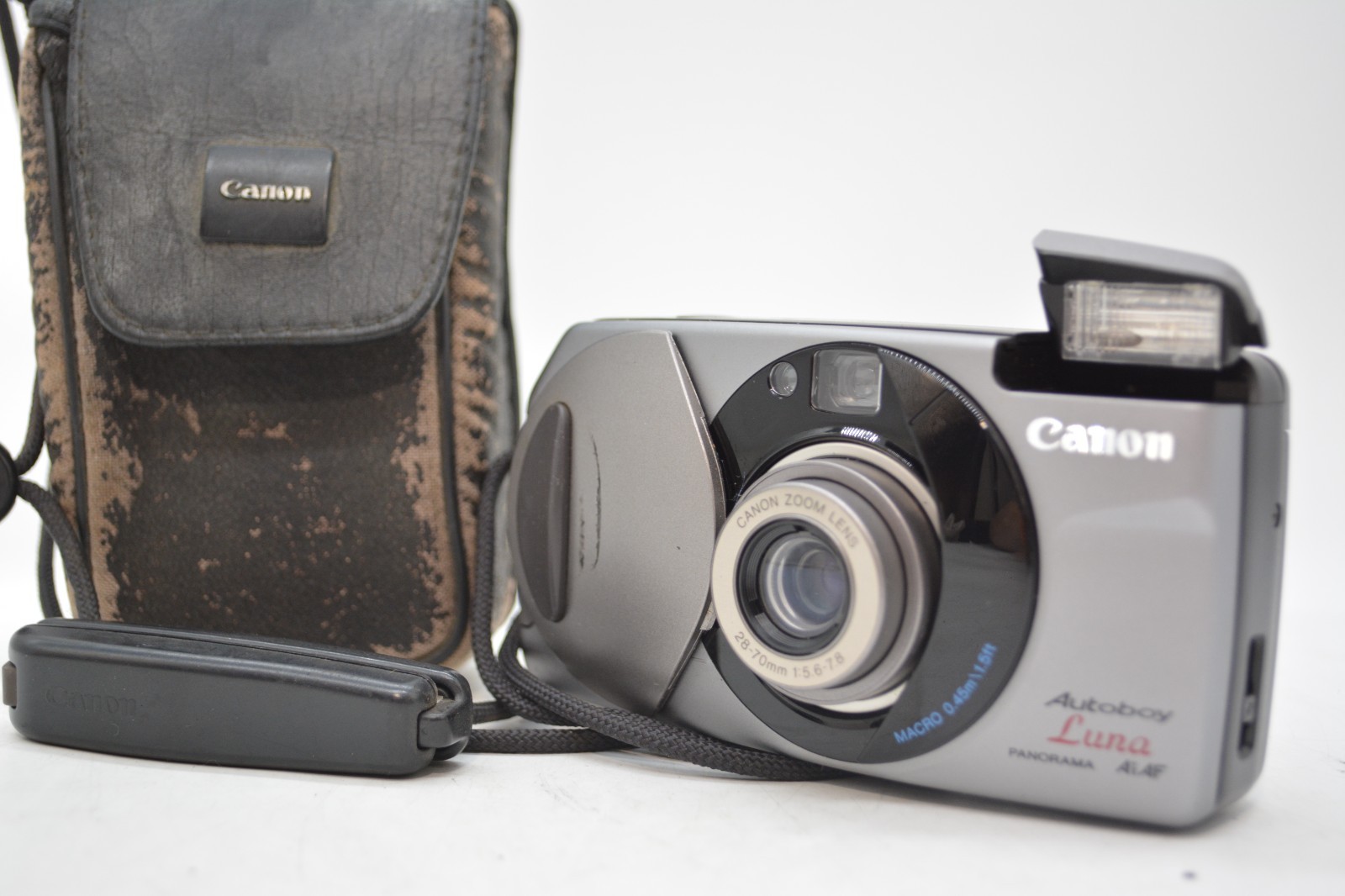 N Mint Canon Autoboy Luna Panorama Ai-AF Film Camera w/ case tested From Japan