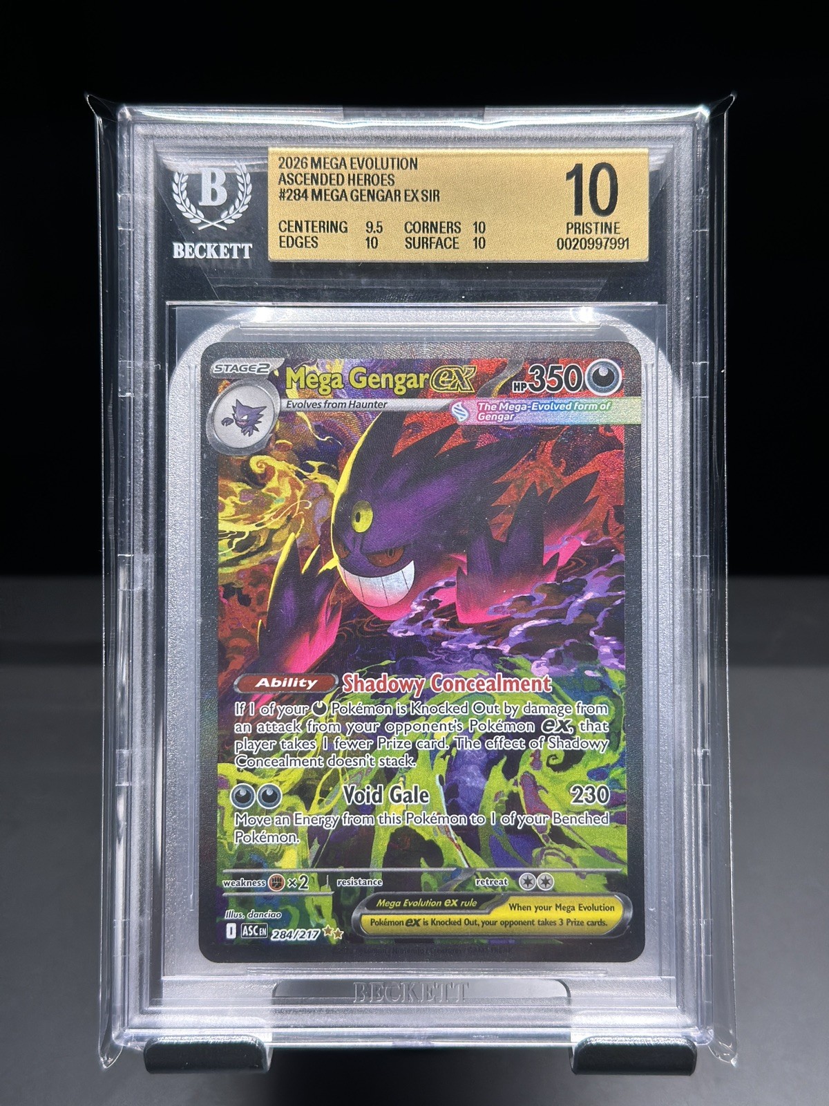 Mega Gengar ex – BGS 10 Pristine – 2026 Pokémon Ascended Heroes #284 Pop 277 Mega Gengar ex – BGS 10 Pristine – 2026 Pokémon Ascended Heroes #284 Pop 277