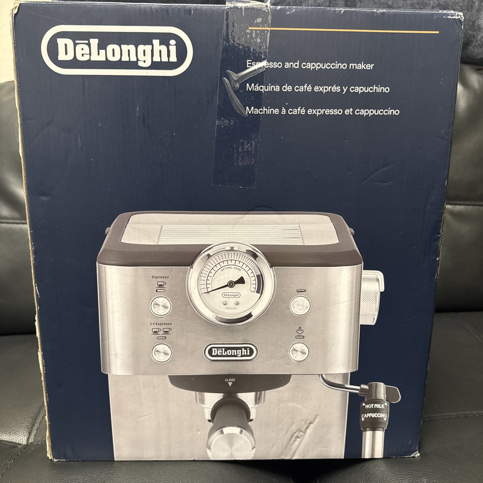 DeLonghi Espresso and Cappuccino Maker ( EM450M ) Factory Sealed Brand New DeLonghi Espresso and Cappuccino Maker ( EM450M ) Factory Sealed Brand New