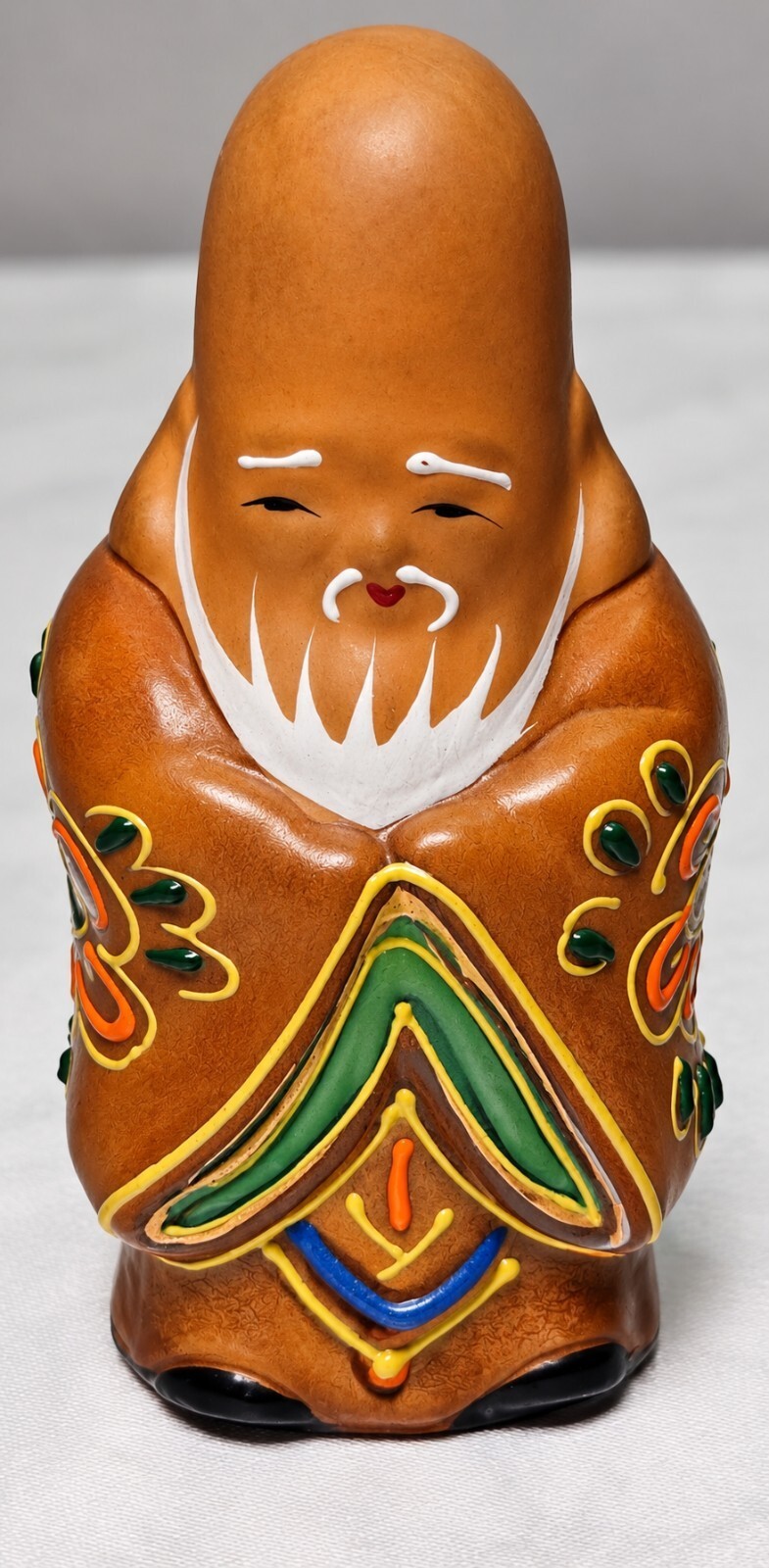 Vintage Kutani Fukurokuju Japanese Porcelain Lucky God Figurine 4\
