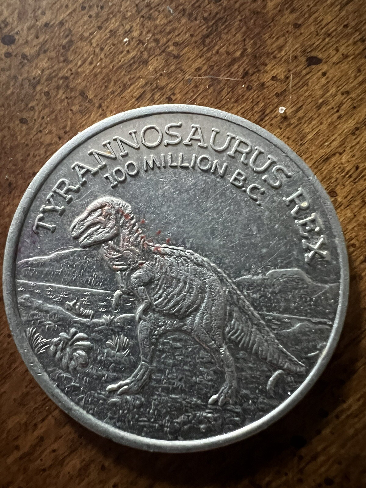 Vintage Tyrannosaurus Coin Ultra Rare Valuable Vintage Tyrannosaurus Coin Ultra Rare Valuable