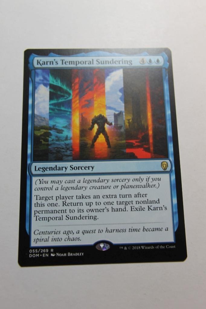MTG Karn\'s Temporal Sundering x1- -Dominaria-Lightly Played MTG Karn\'s Temporal Sundering x1- -Dominaria-Lightly Played