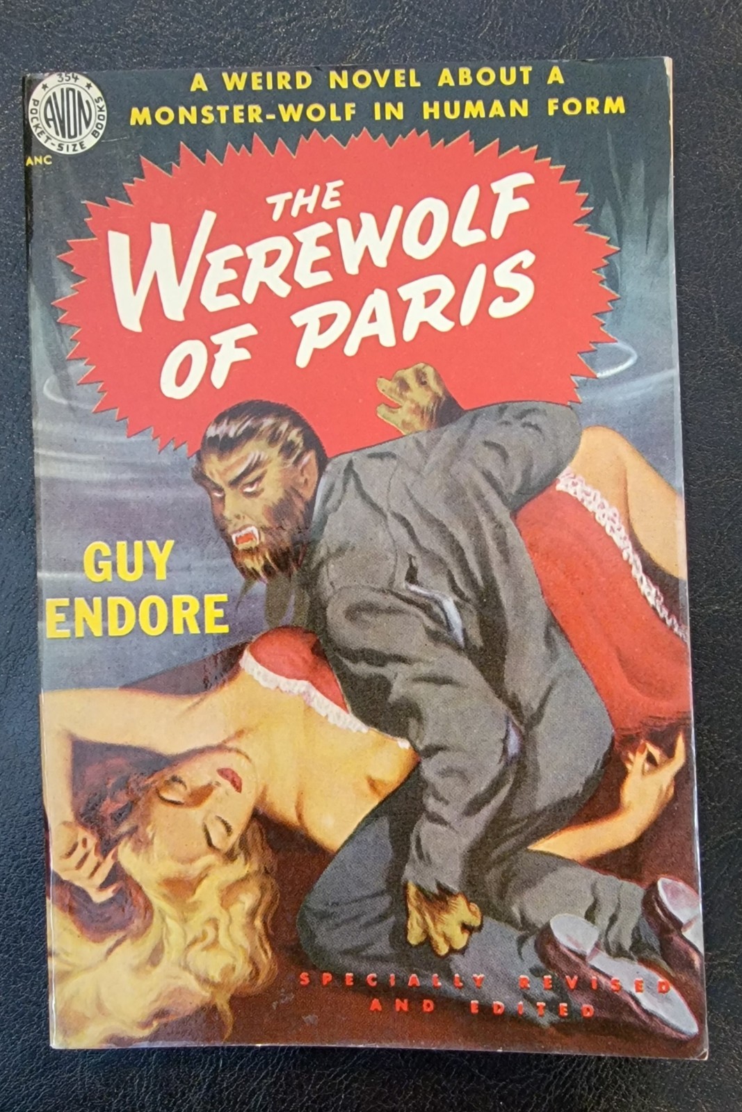 The Werewolf Of Paris Guy Endore Avon 354 1951 High Grade Bill Randall Cover