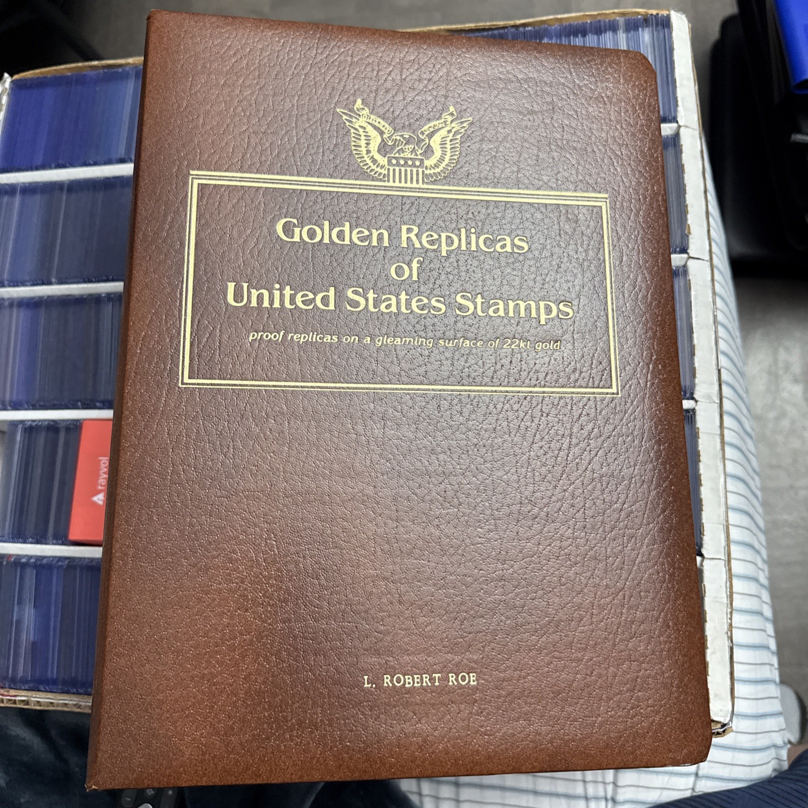 Golden Replicas Of United States Stamps Binder