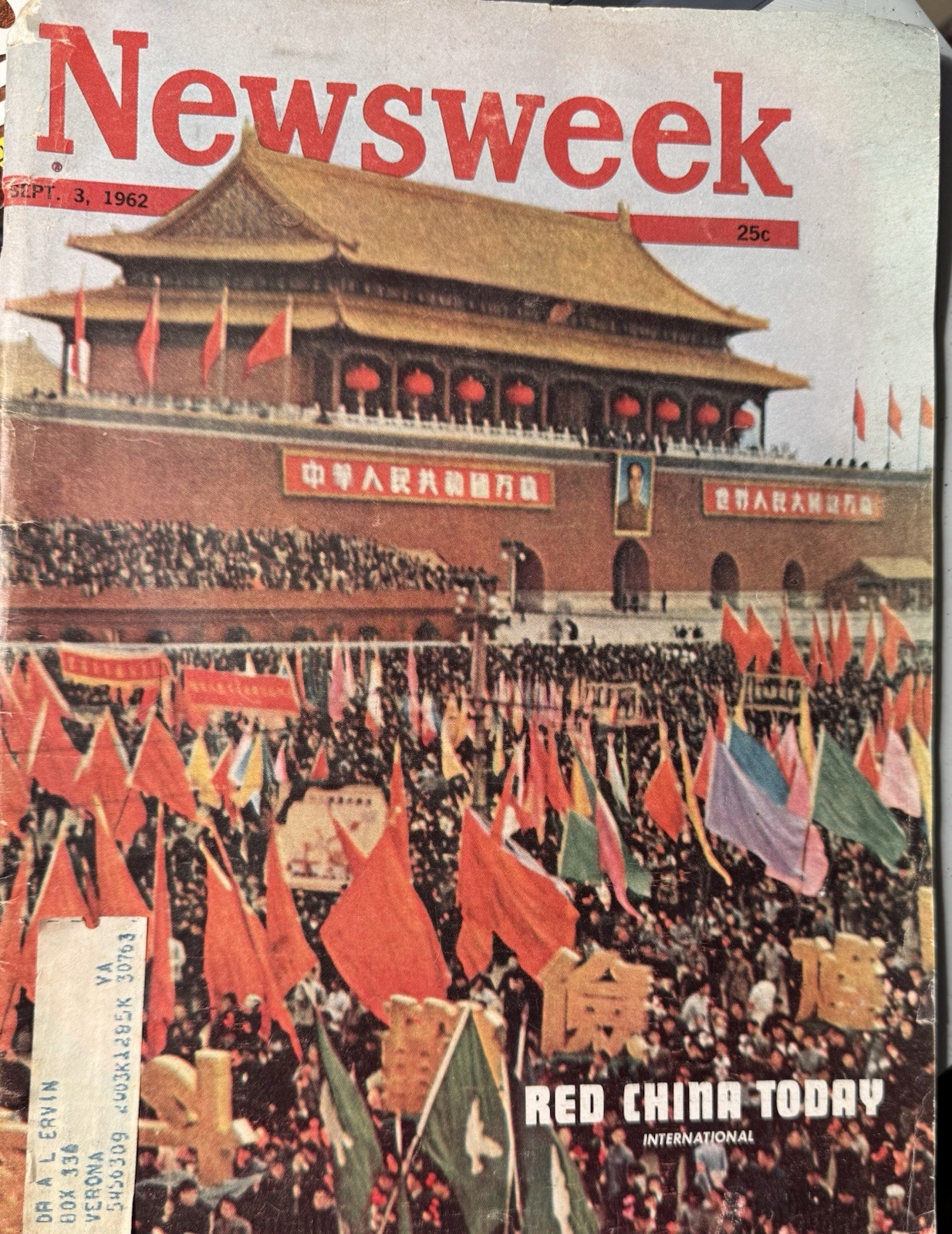 RARE VINTAGE 1962 NEWSWEEK RED CHINA COMMUNISM 24
