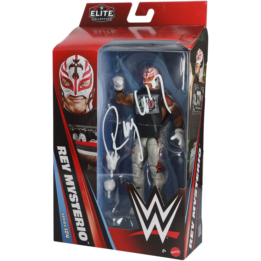 Rey Mysterio WWE Autographed Fanatics Authentic Mattel Elite Collection
