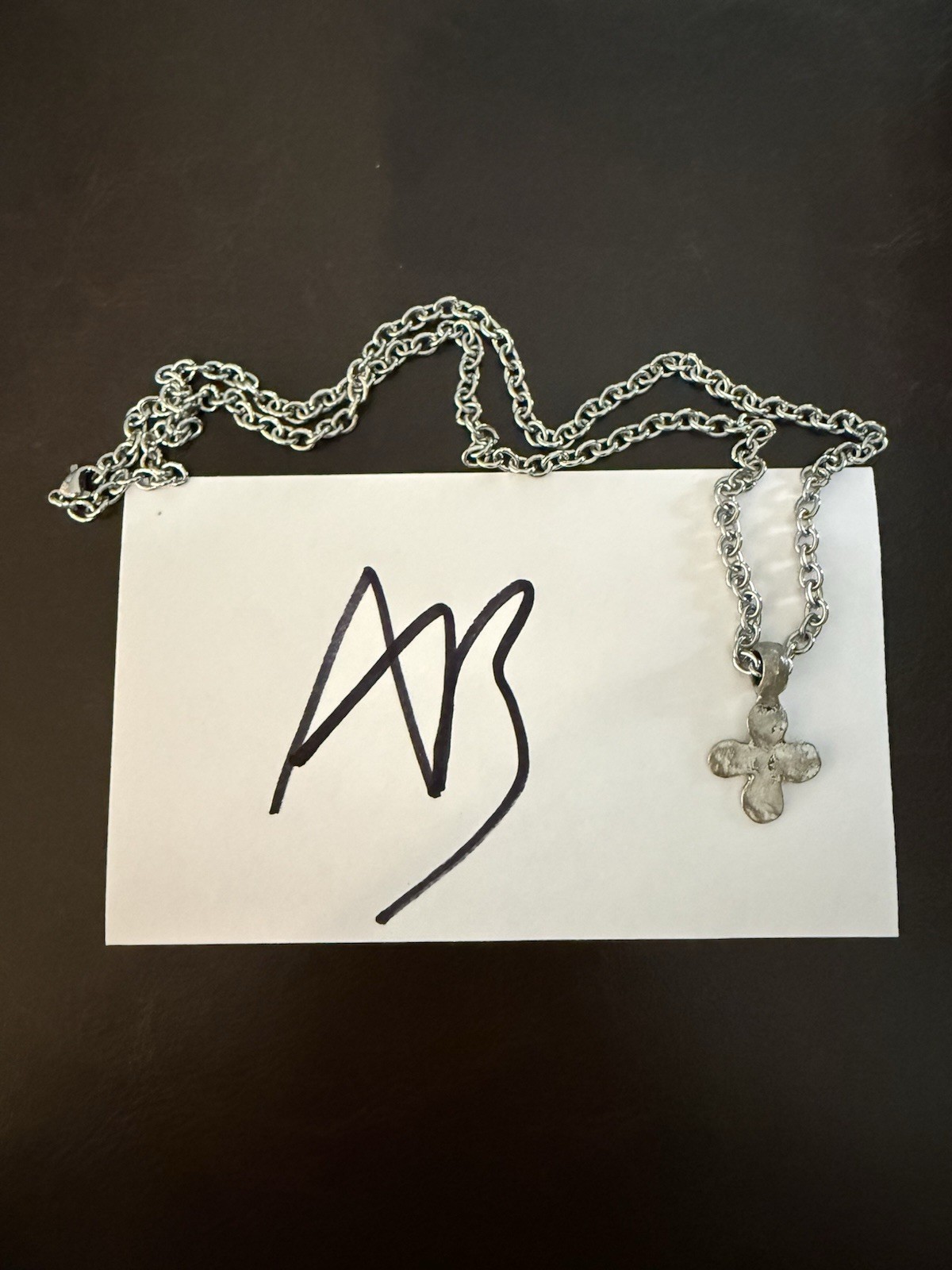 RARE Andy Biersack Black Veil Brides (BVB) Worn Necklace w/ Autograph