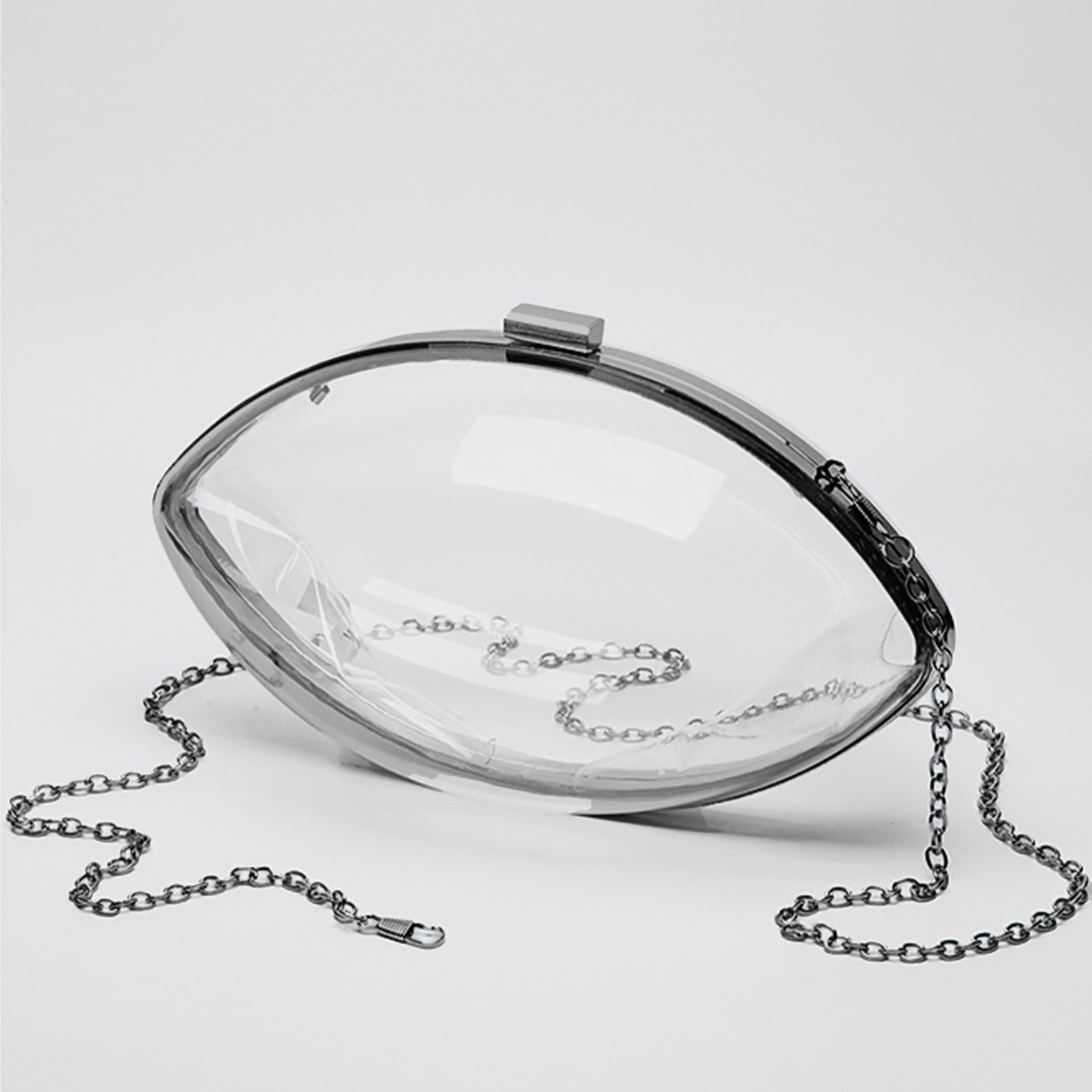 UNNI Clear Transparent Adjustable Football Crossbody Bag Stadium Clear Bag