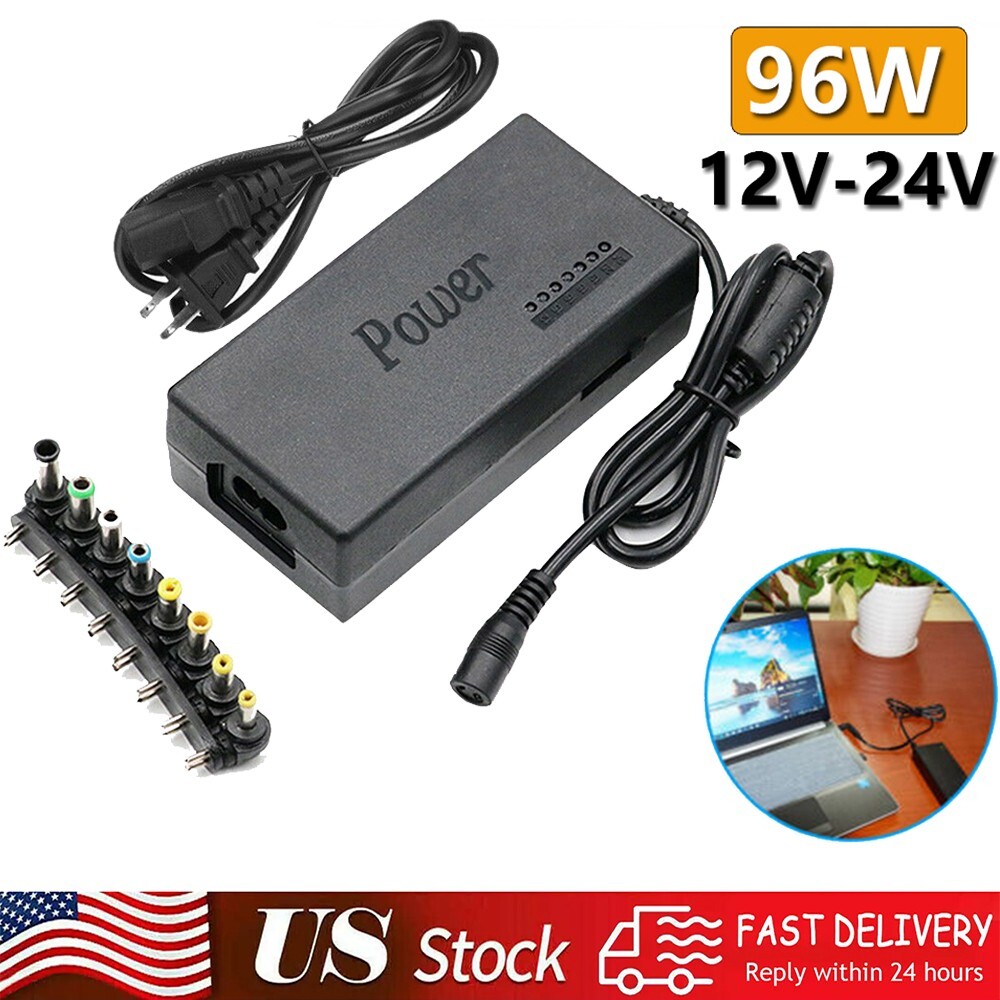 96W Universal Laptop Power Supply Charger Adapter w/ 8/42 Tips Notebook Charger