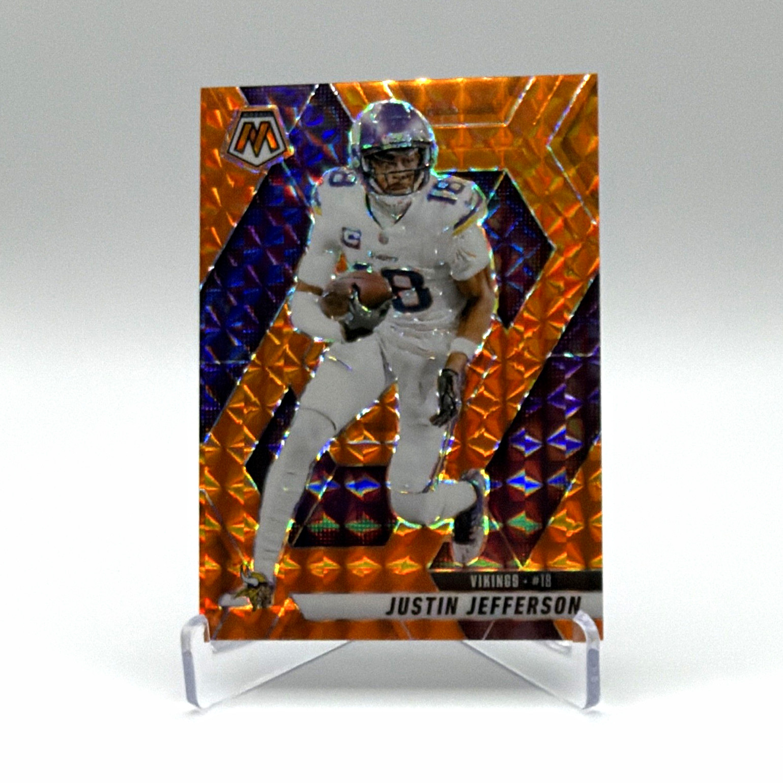 Panini 2025 Mosaic Justin Jefferson Orange Mosaic Prizm /199 #19 Vikings Panini 2025 Mosaic Justin Jefferson Orange Mosaic Prizm /199 #19 Vikings