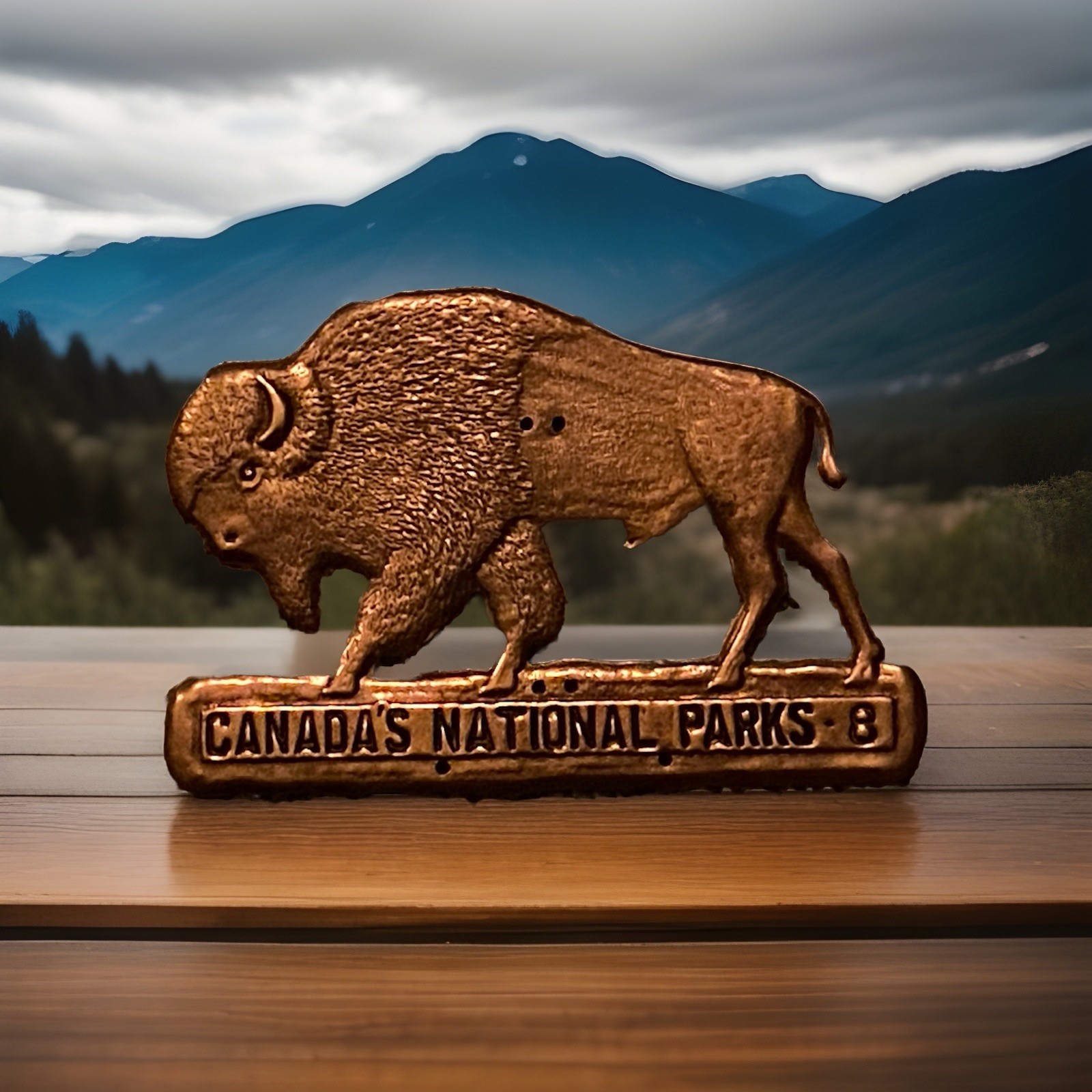 RARE 1928 Canadian National Parks Pass Badge (Copper)