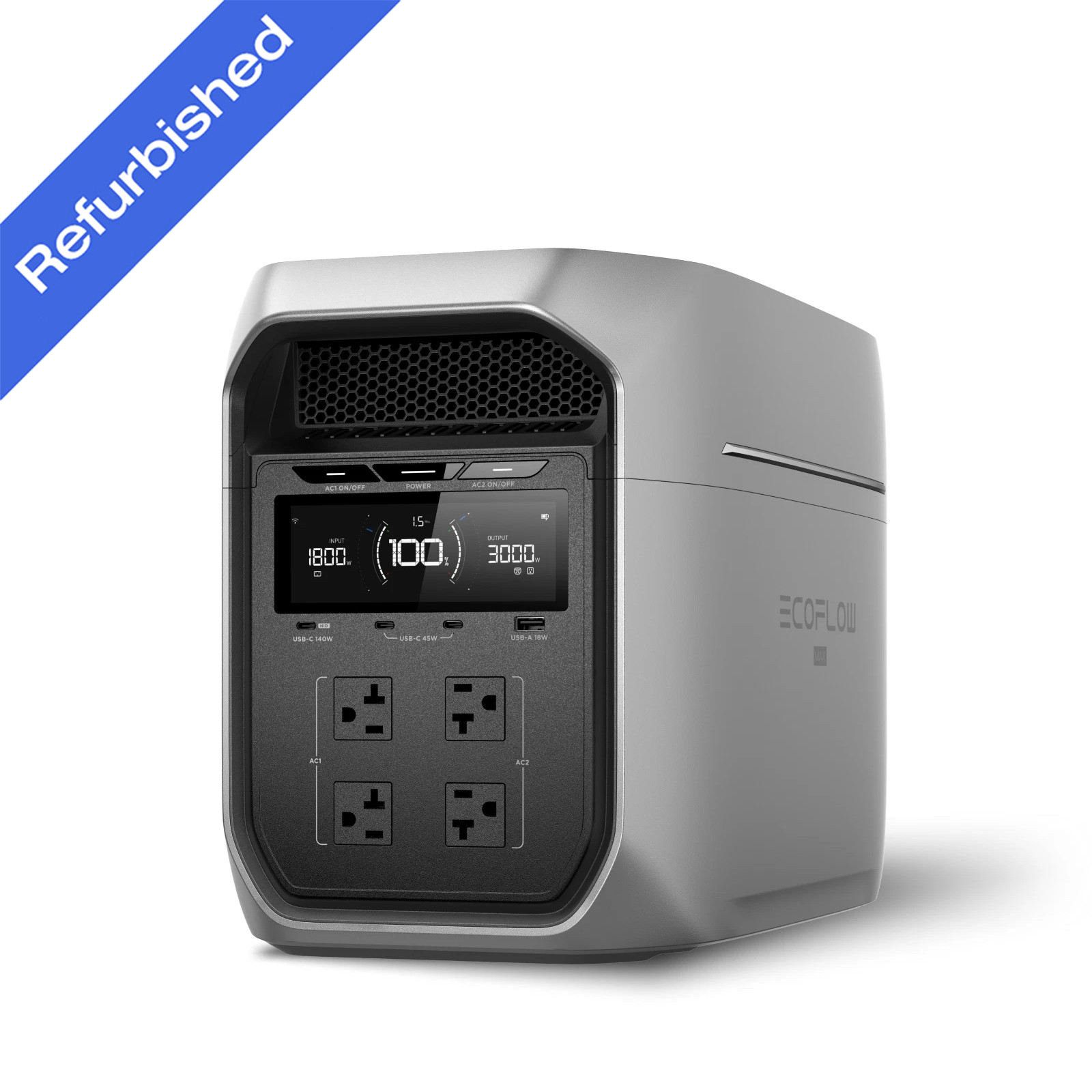 EcoFlow 2048Wh DELTA 3 Max Plus 3000W LiFePO4 Portable Power Station Generator EcoFlow 2048Wh DELTA 3 Max Plus 3000W LiFePO4 Portable Power Station Generator