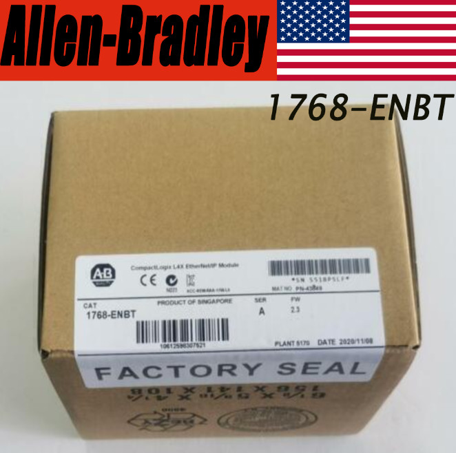 NEW Unopened AB 1768-ENBT SER A EtherNet/IP Communication Module AB PLC 1PC US