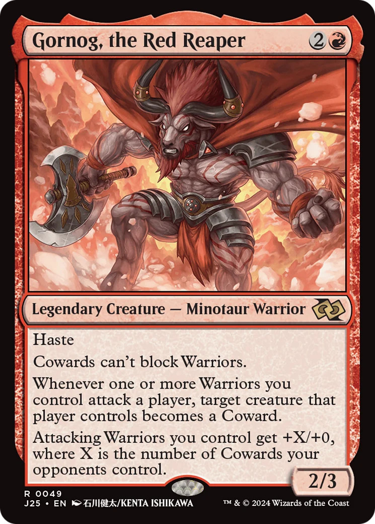 MTG Gornog, the Red Reaper (Anime) [Foundations Jumpstart] Near Mint Magic