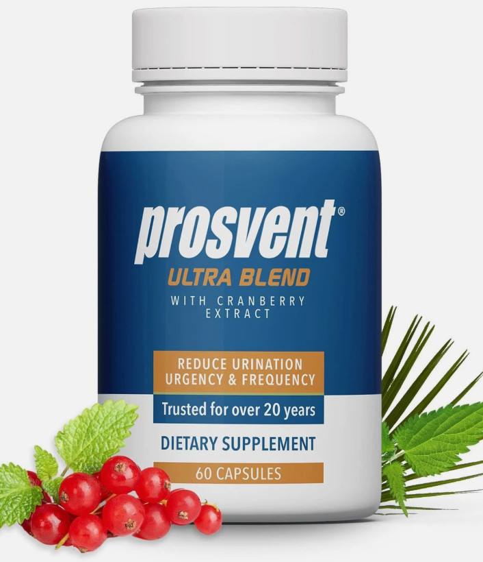 Prosvent Ultra Prostate Support with Cranberry, 60 Capsules