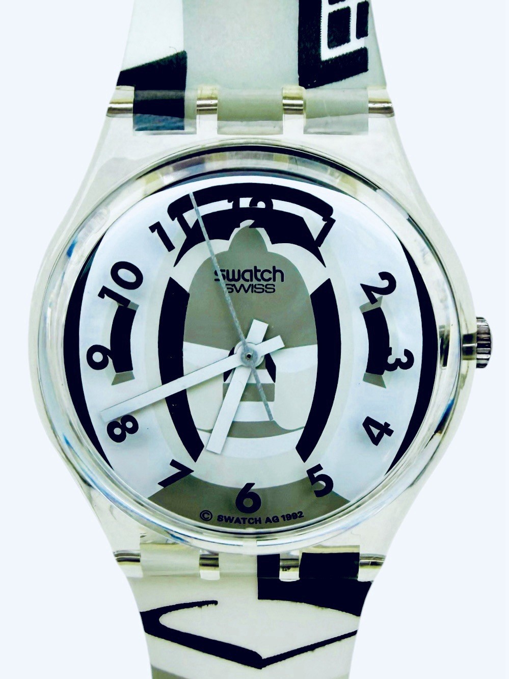 Vintage Swatch Watch Perspective GK169 Standards Gents 1993 34mm Swiss Made NOS