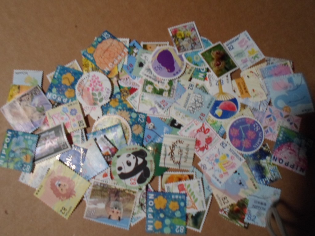 Collection lot 100 different recent stamps of Japan - all 2018 year