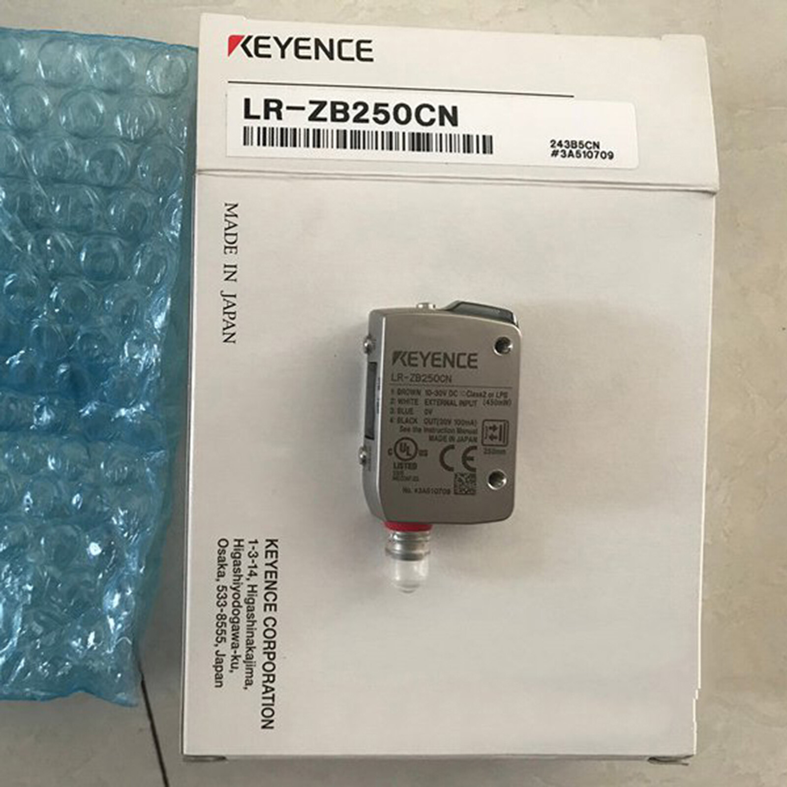 KEYENCE LR-ZB250CN Laser sensor LRZB250CN Expedited shipping New 1pcs