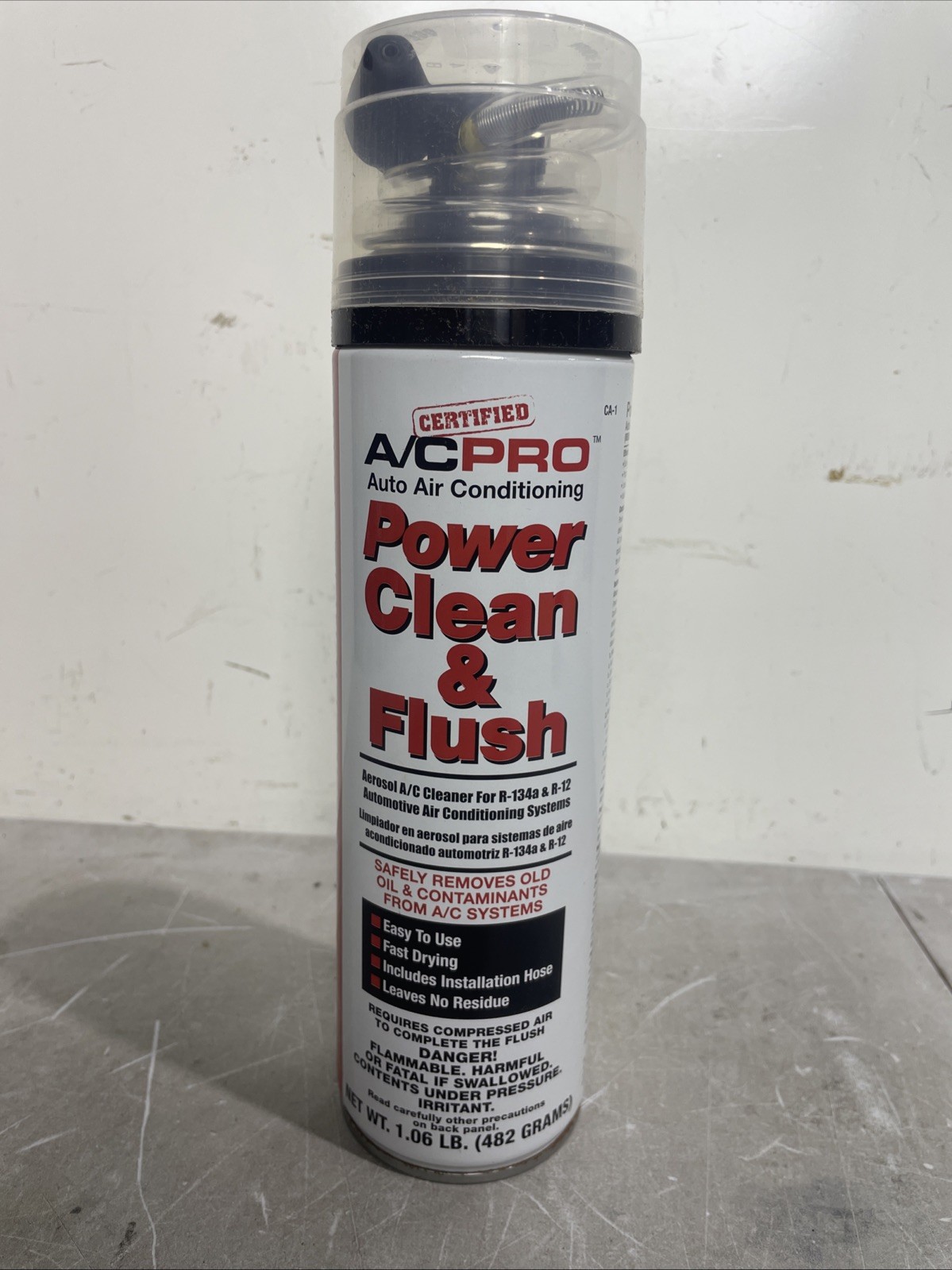 AC PRO Air Conditioning Aerosol Power Clean and Flush 17 ounce AC PRO Air Conditioning Aerosol Power Clean and Flush 17 ounce