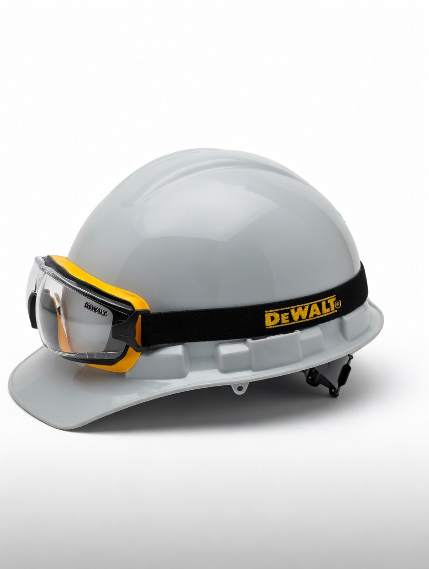 Radians COMBO- Granite Hard Hat + DEWALT DPG84 Insulator Safety Goggle
