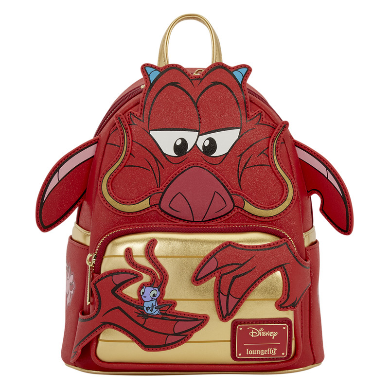Loungefly Mulan Mushu Glitter Cosplay Mini Backpack Loungefly Mulan Mushu Glitter Cosplay Mini Backpack