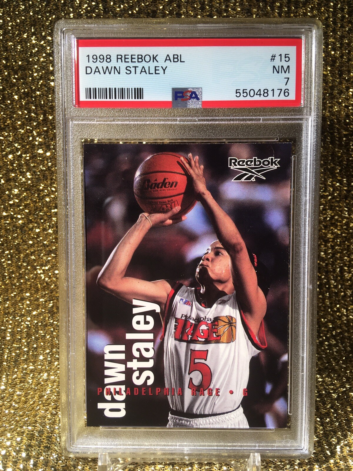 Dawn Staley 1998 Reebok ABL Philadelphia Rage South Carolina WNBA RC PSA 7