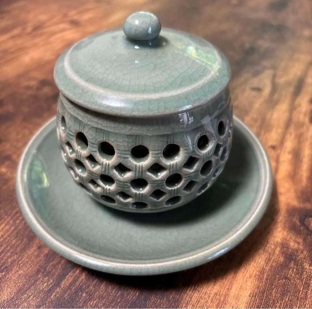 Japanese Tea Ceremony Incense container Kogo Aroma Kairin kiln A037