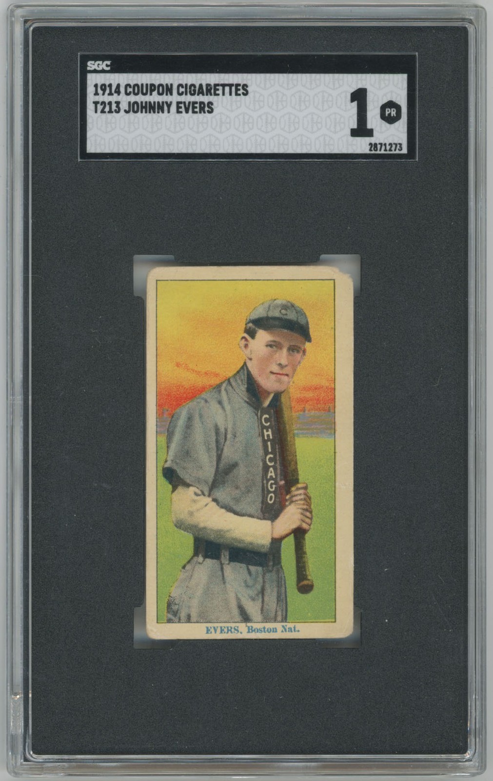 1914 T213 Type Two Evers, Johnny SGC 1 731599