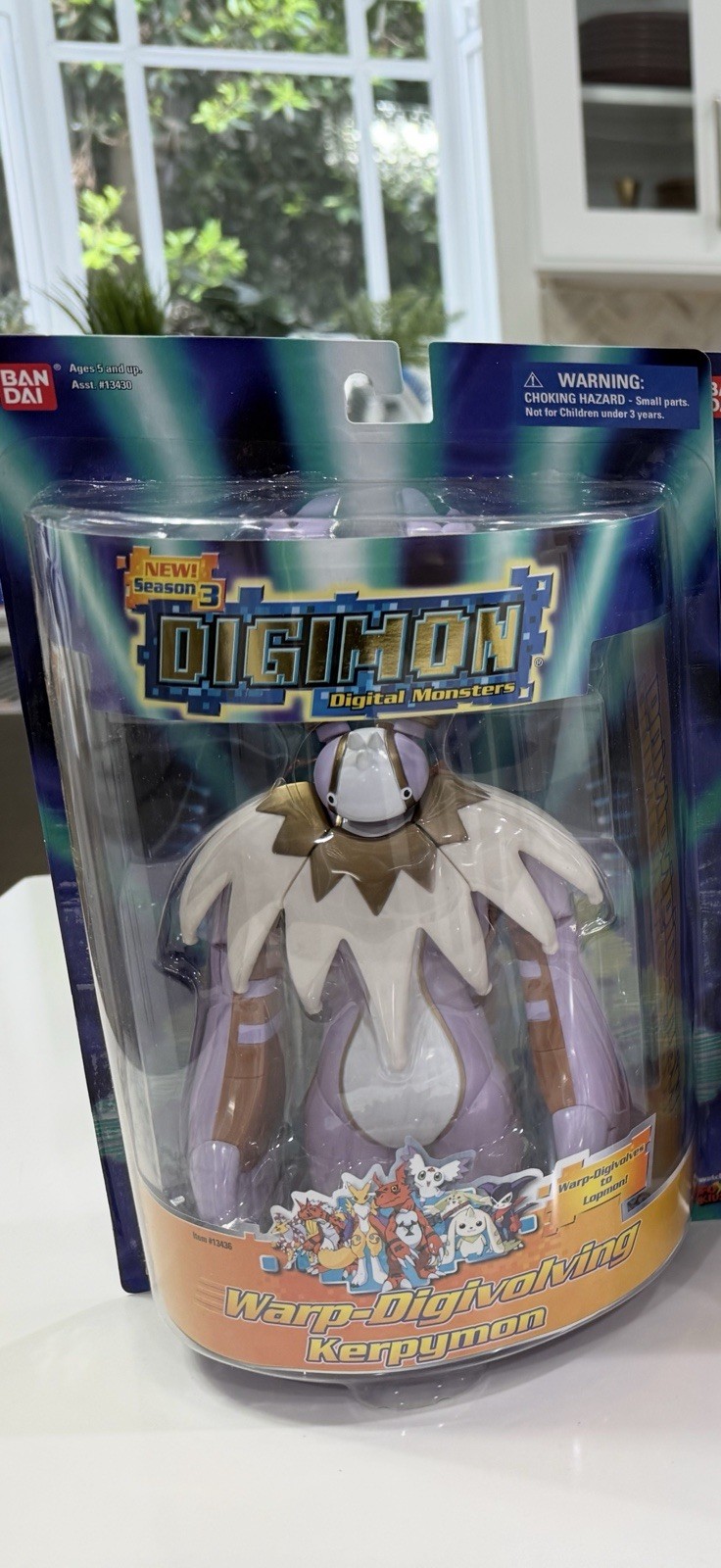 Bandai Digimon Season 3 Kerpymon Warp-Digivolving Action Figure 5+
