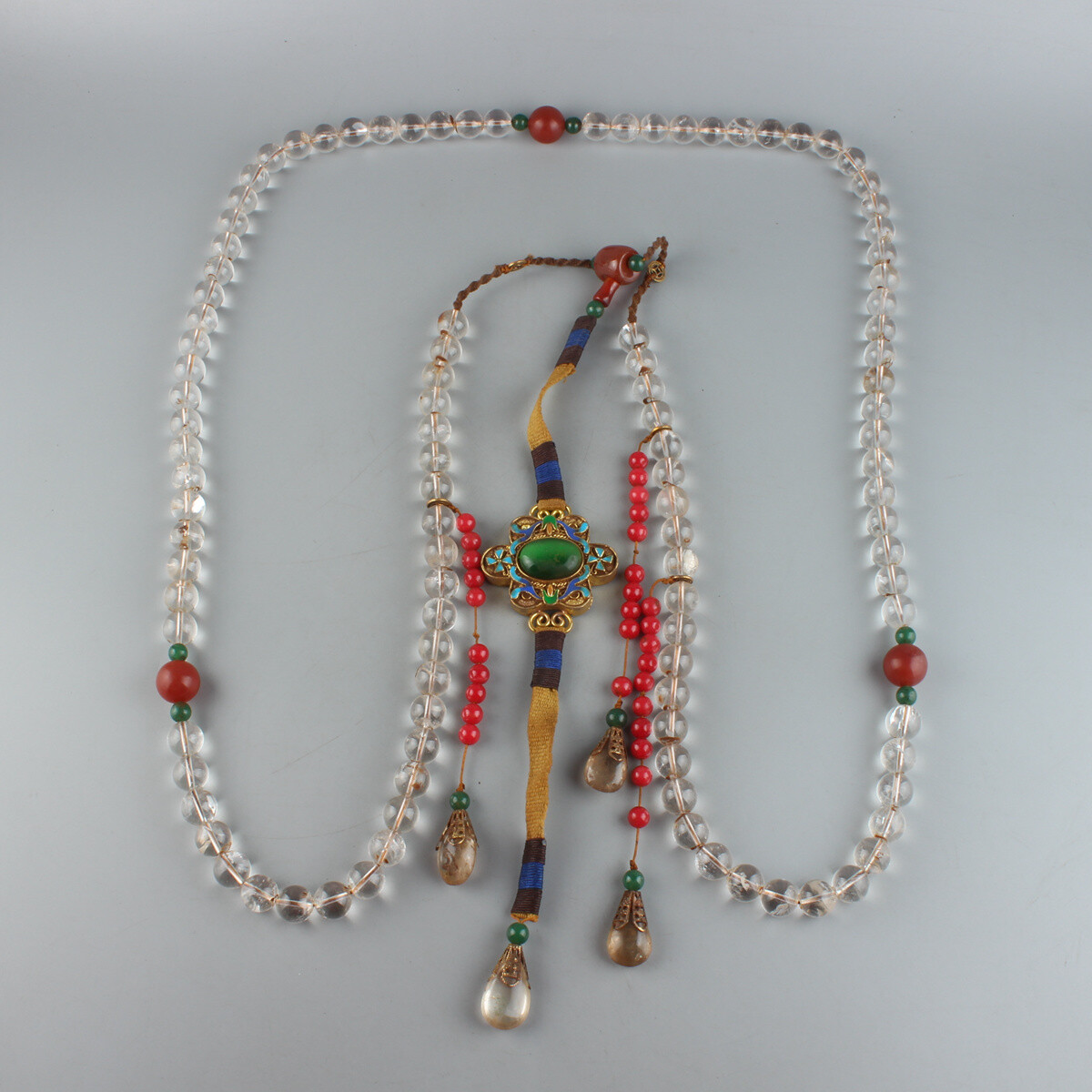 Chinese Exquisite Handmade crystal necklace / Chaozhu C