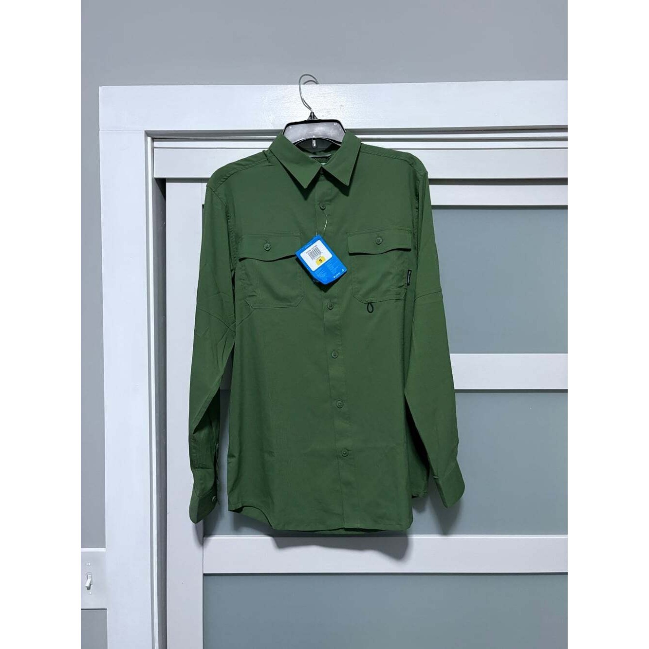 Men\'s Columbia Canteen Green L/S Fishing Shirt Omni-Shade sz M Med NWT NEW Men\'s Columbia Canteen Green L/S Fishing Shirt Omni-Shade sz M Med NWT NEW